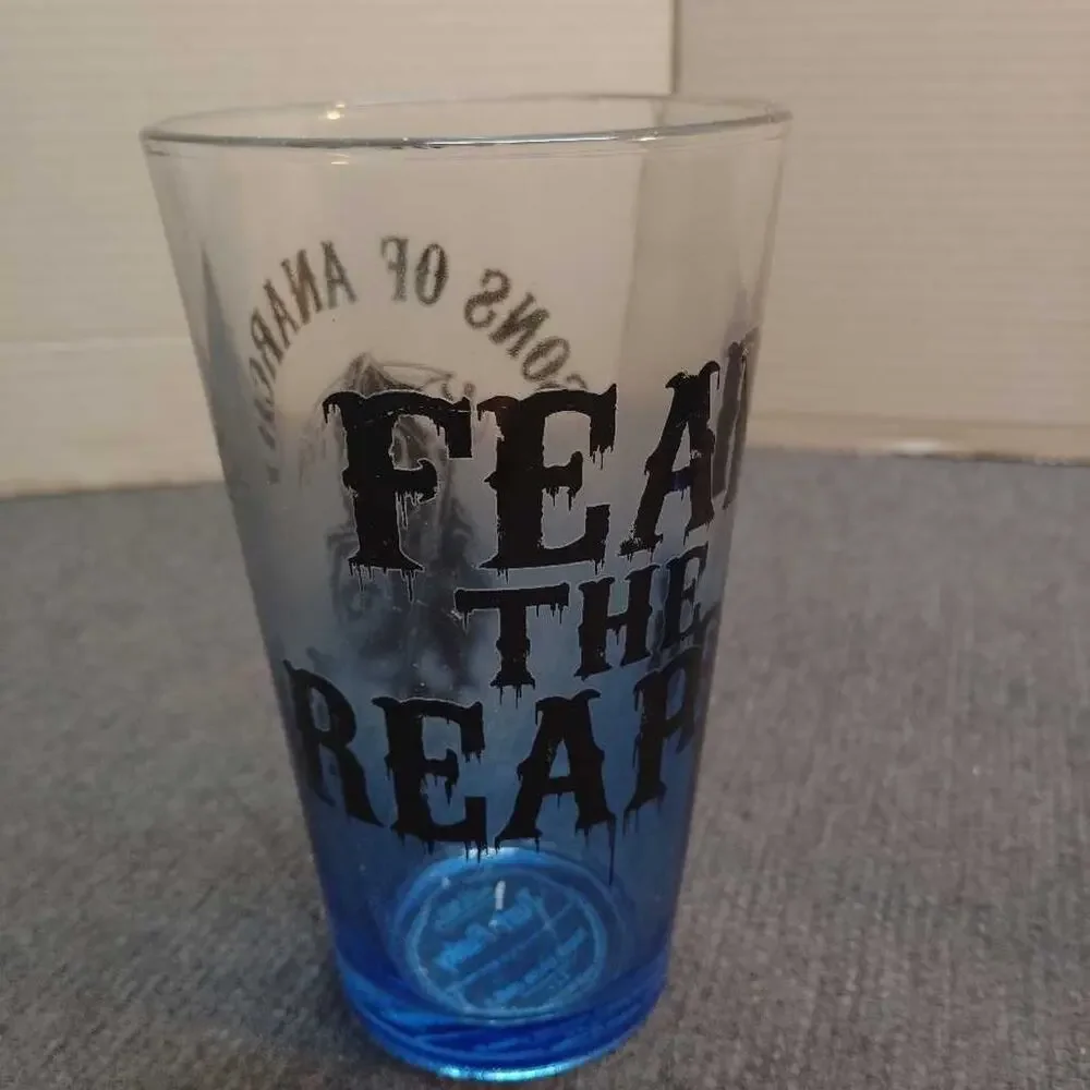 Sons of Anarchy Fear The Reaper Pint Glasses 2 Pack Just Funky Blue